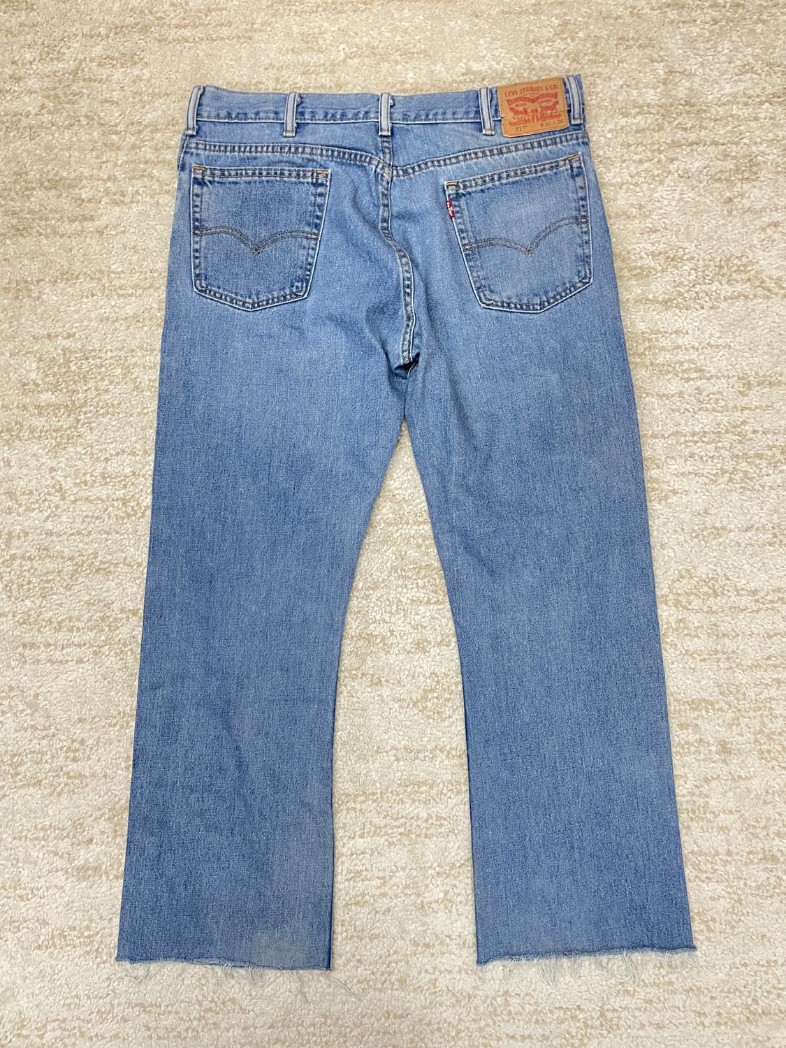 [36x36] levis 리바이스 517 부츠컷 연청 워싱 진 데님  상품이미지3