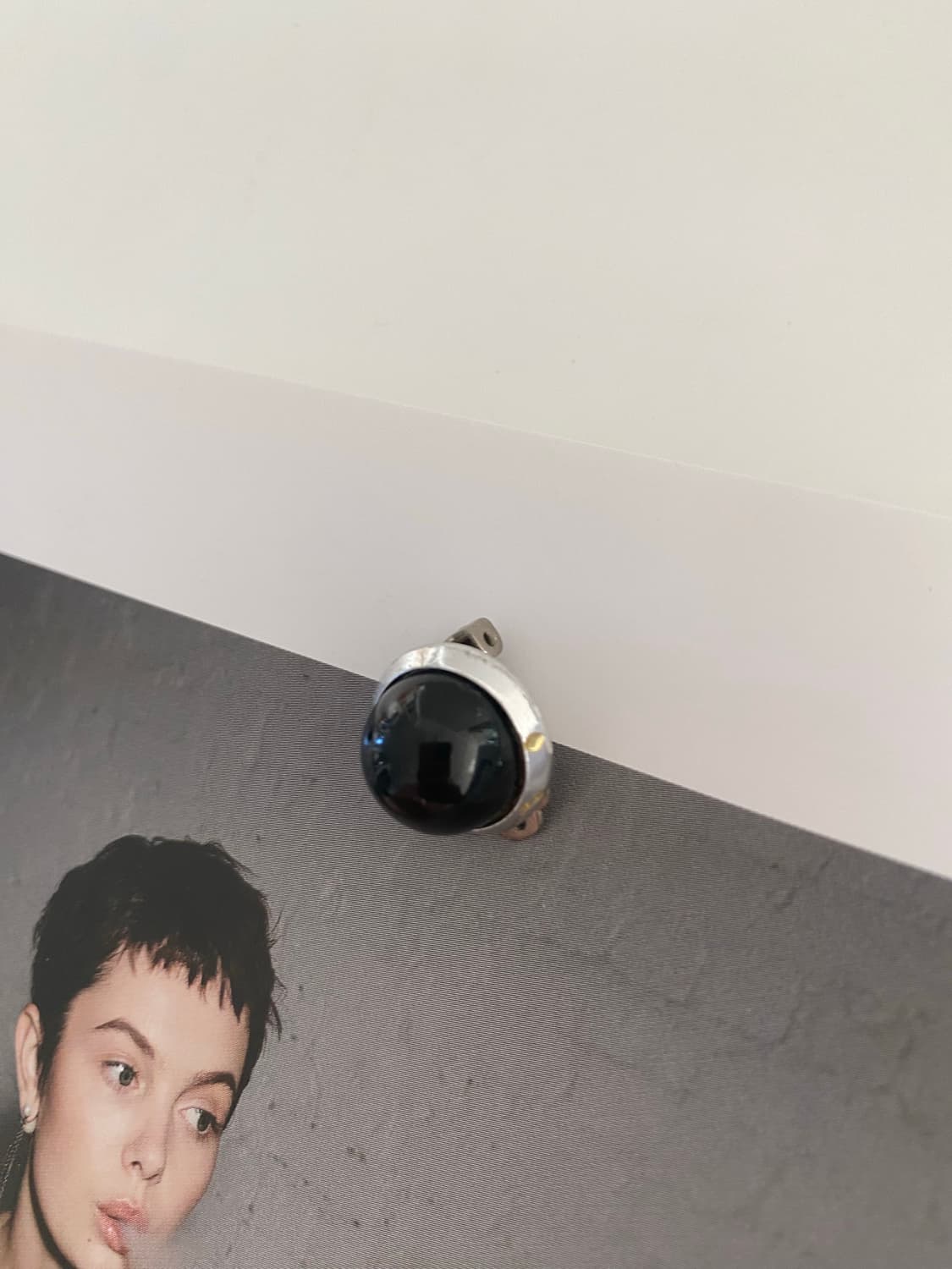 수입 빈티지 블랙돔 귀걸이 이어링  상품이미지4