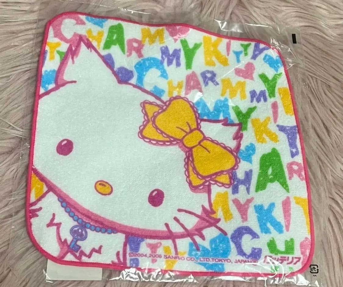 고전 챠미키티 손수건 타올 고전키티 산리오 챠미 빈티지 수건 상품이미지1