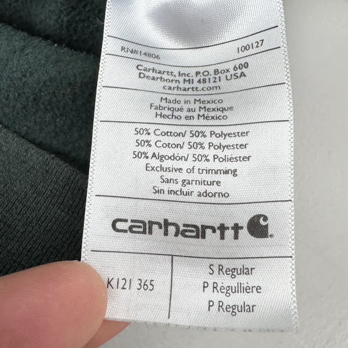 칼하트 오버핏 후드티 그린 상품이미지6