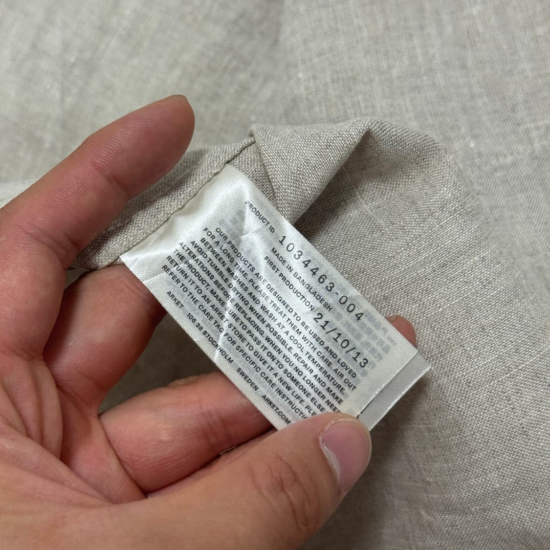 아르켓 레귤러 린넨셔츠 50 상품이미지5