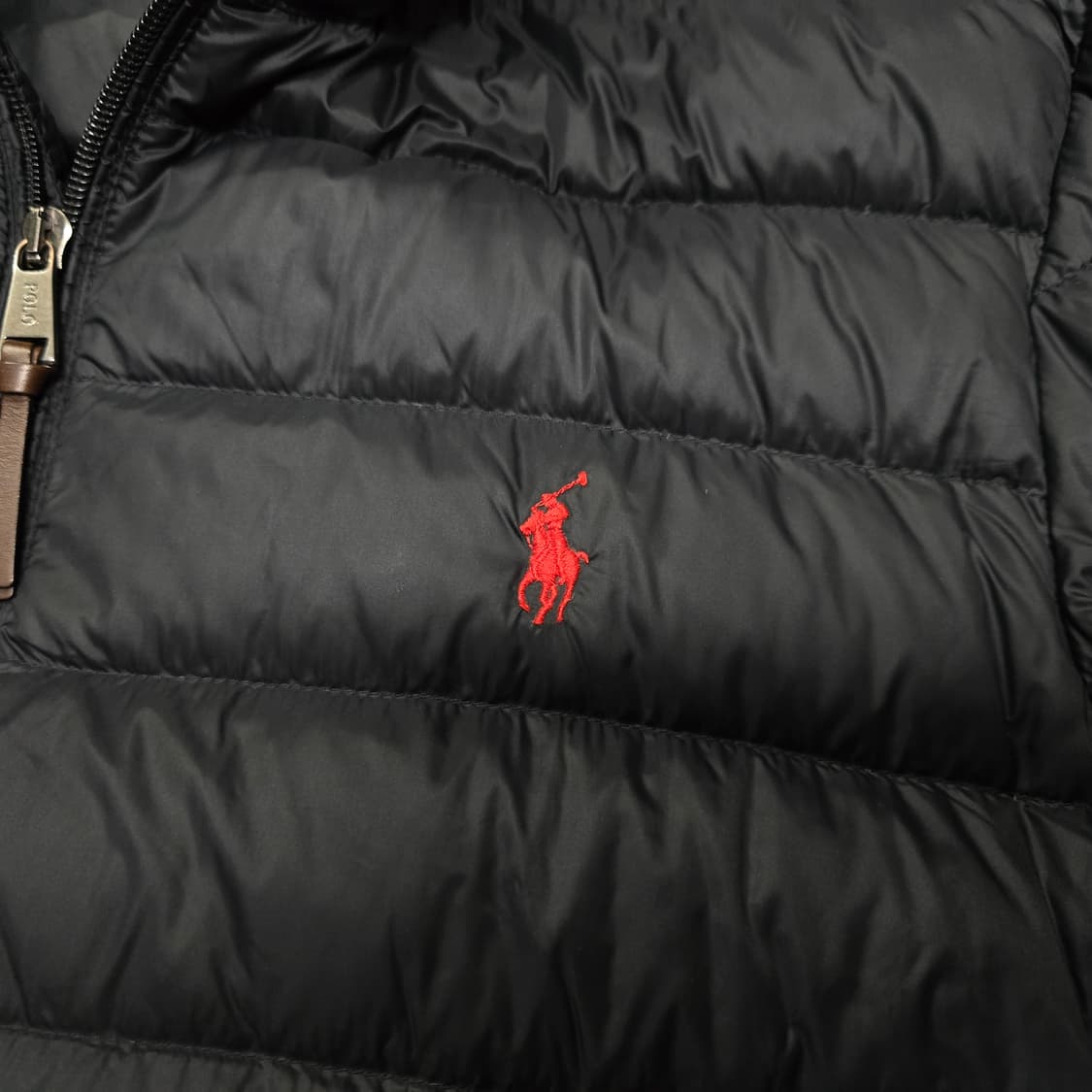 M 폴로랄프로렌 패커블 경량 오리털 다운 자켓 블랙 상품이미지2