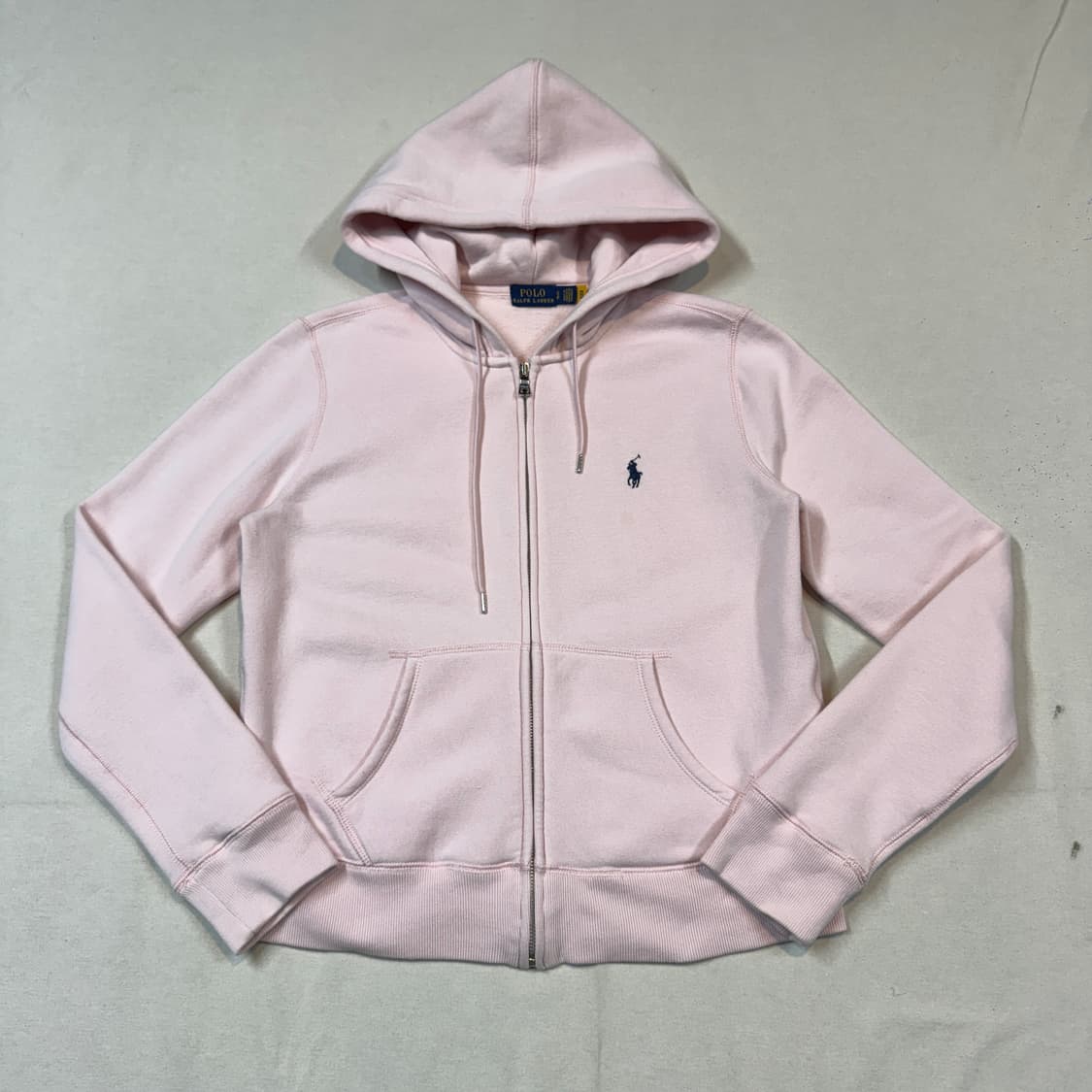 S) 폴로 랄프로렌 연한 핑크 후드집업 신형 큐알탭 상품이미지1