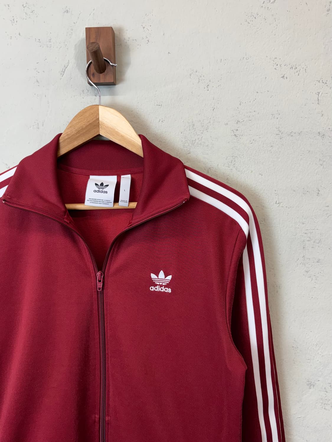 아디다스 베켄바우어 삼선 트랙탑 져지 버건디 상품이미지2
