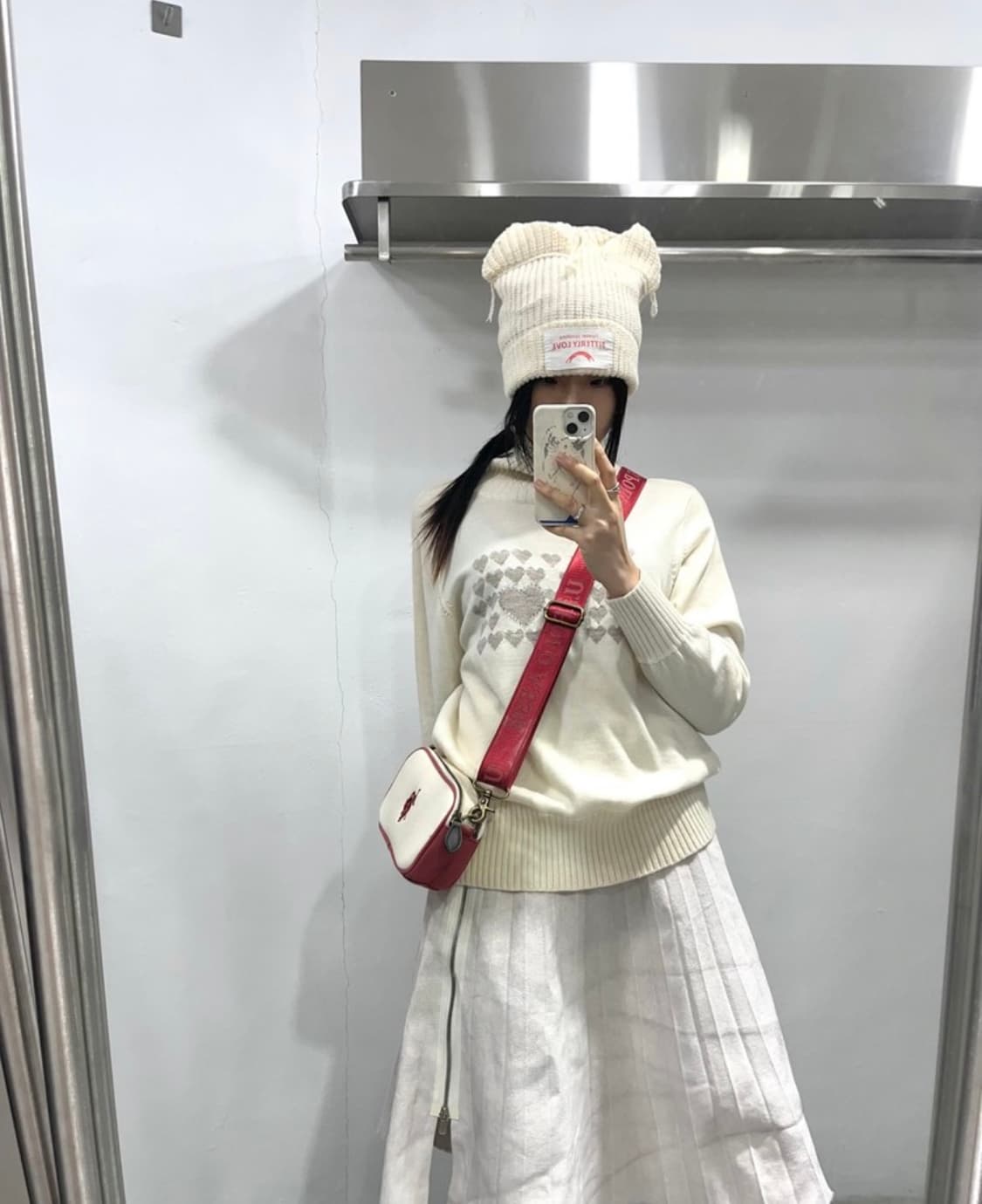 Cat Ear Ribbed Beanie 상품이미지6