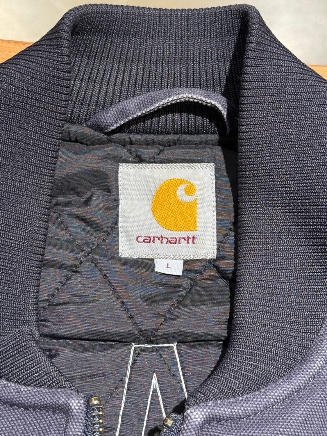 더블탭스 x 칼하트 네이비 워크웨어 베스트 상품이미지7