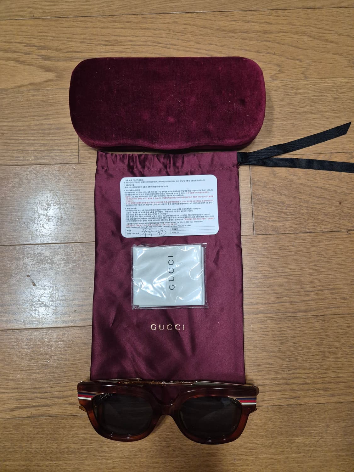 (정품) 구찌 GG 로고 삼선 선글라스 (명품 남자 여자 안경테) 상품이미지2