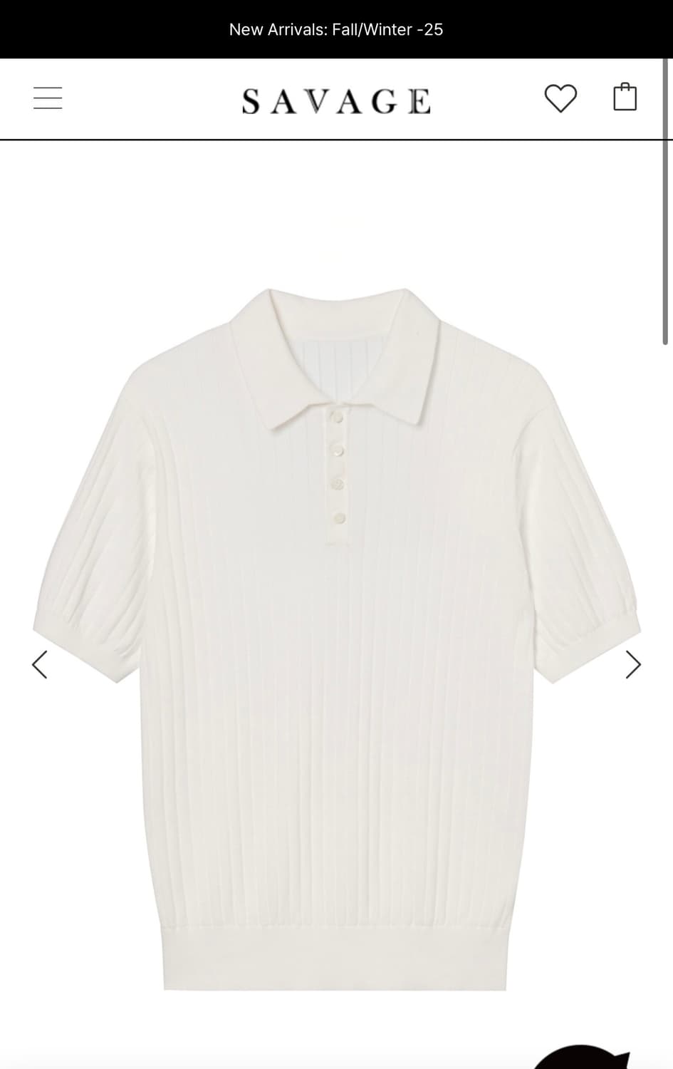 세비지 하프 폴로 니트 L 상품이미지2