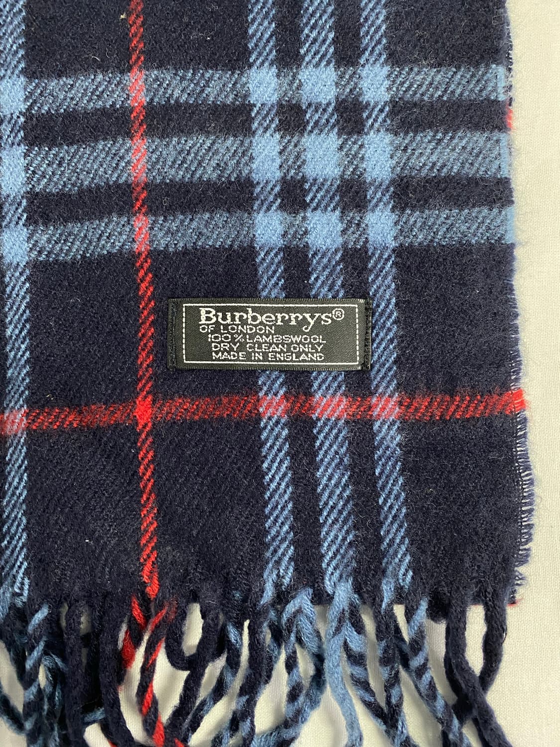 버버리 노바체크 네이비 램스울 머플러 목도리 상품이미지3