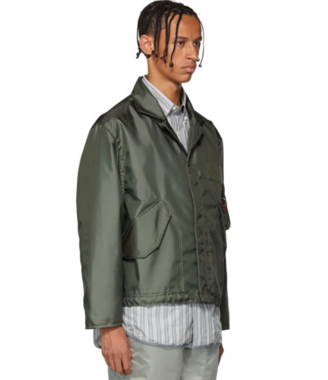 알파인더스트리 X LANDLORD 크롭 플라이트 자켓 상품이미지5