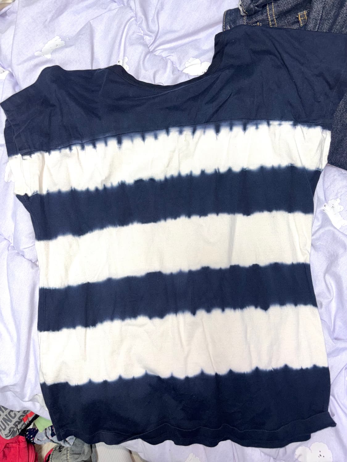 y2k 스트라이프 반팔 상품이미지2