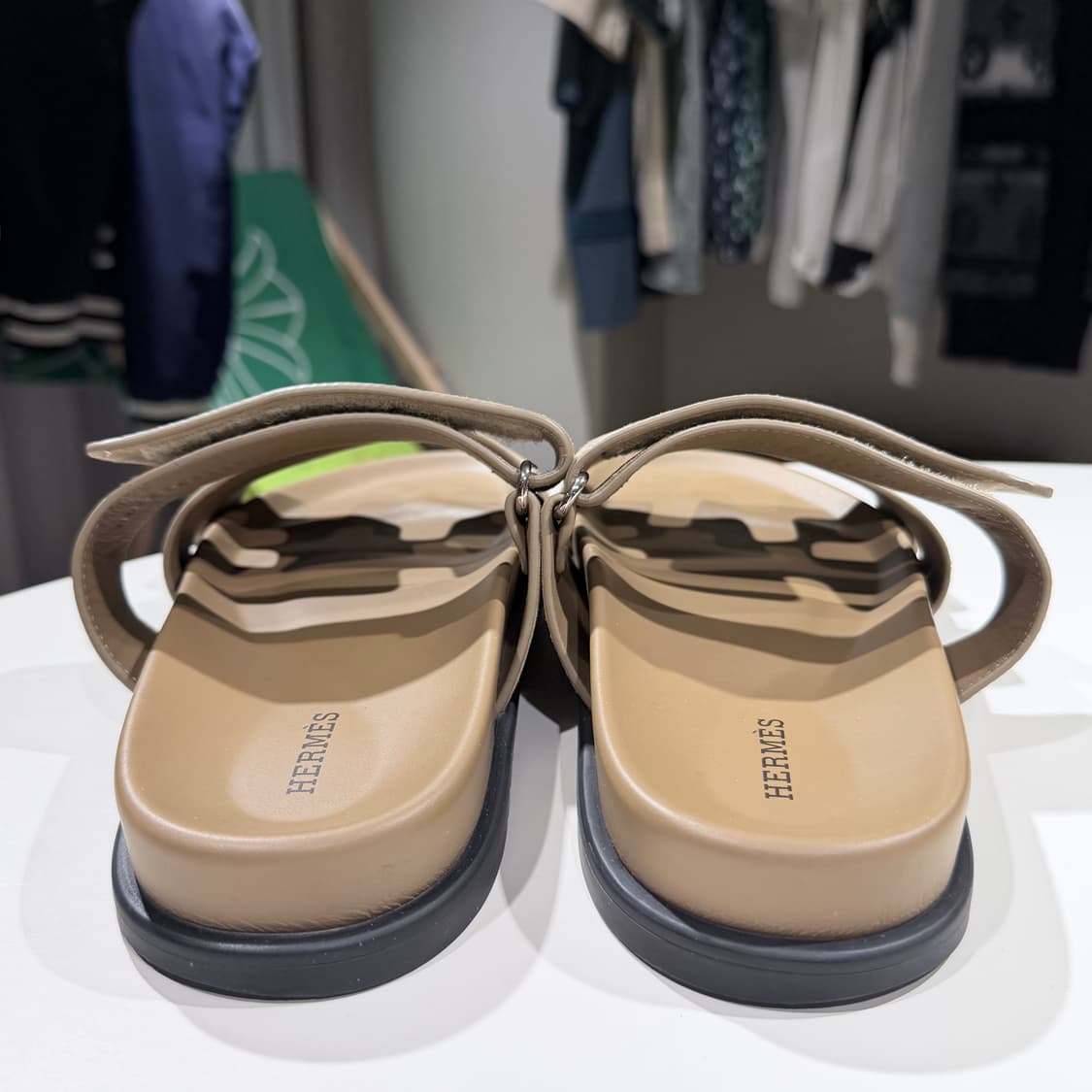 (A+/41) / 에르메스 시프레 샌들 슬리퍼 베이지 상품이미지4