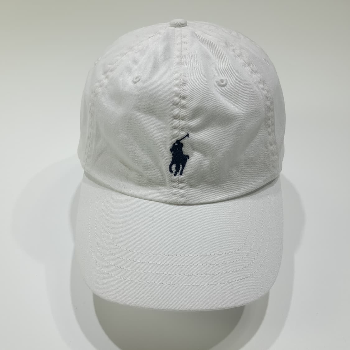 CL422 폴로 다크네이비 포니 화이트 볼캡 모자 상품이미지3