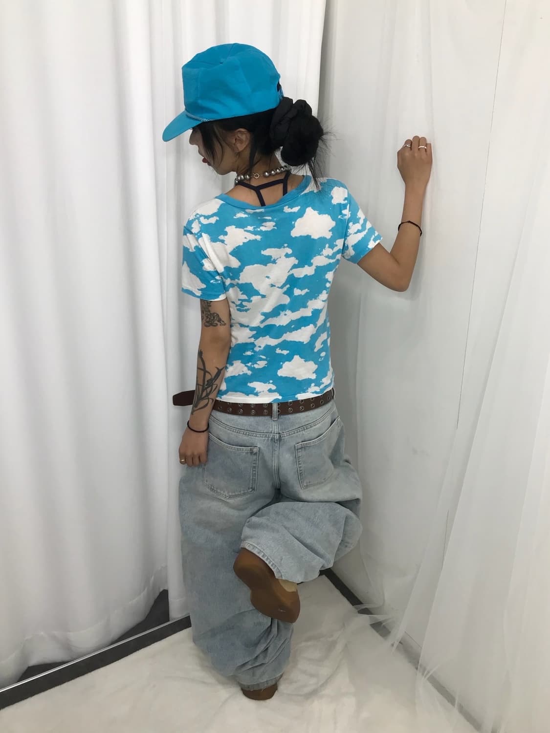 ☁️🩵히스테릭글래머 미니 반팔 티셔츠 ( 구름같애...)🩵☁️ 상품이미지4