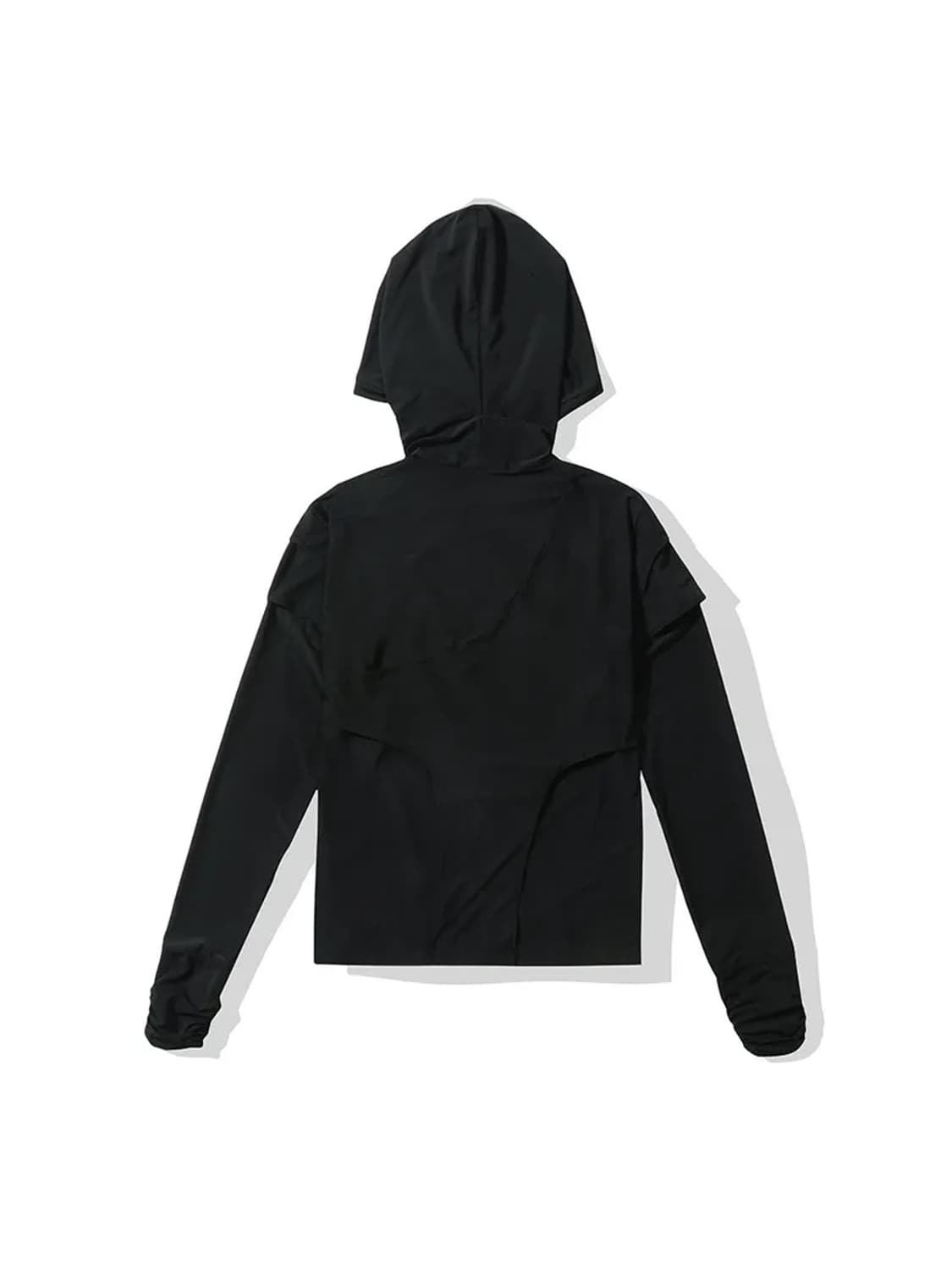 LEEY YEEL CUFFS SHIRRING LAYERED HOODED 상품이미지6