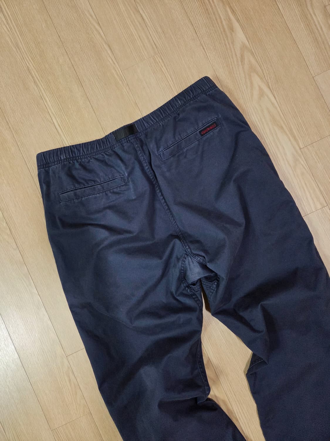 그라미치 다크 네이비 원워싱 코튼 팬츠 상품이미지5