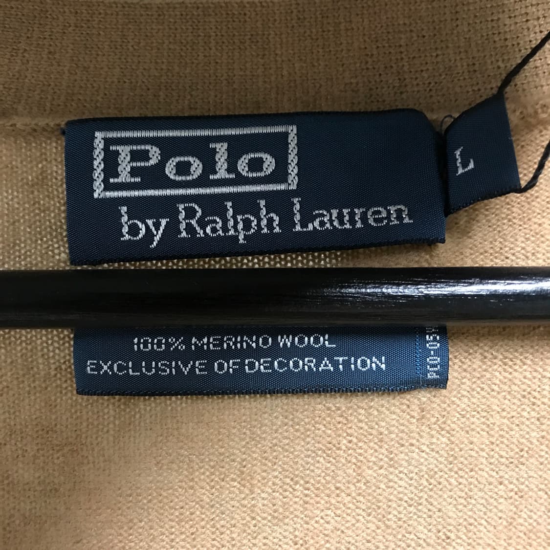 폴로 랄프로렌 엘보우 패치 니트 가디건 베이지 L 상품이미지5