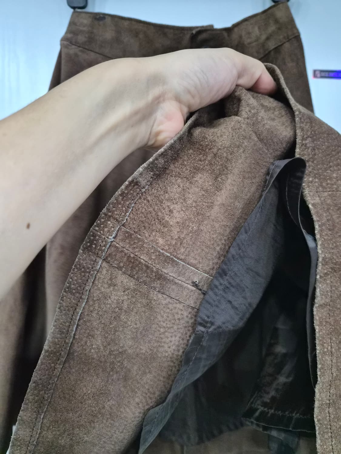 돈피 A라인 스커트 상품이미지4