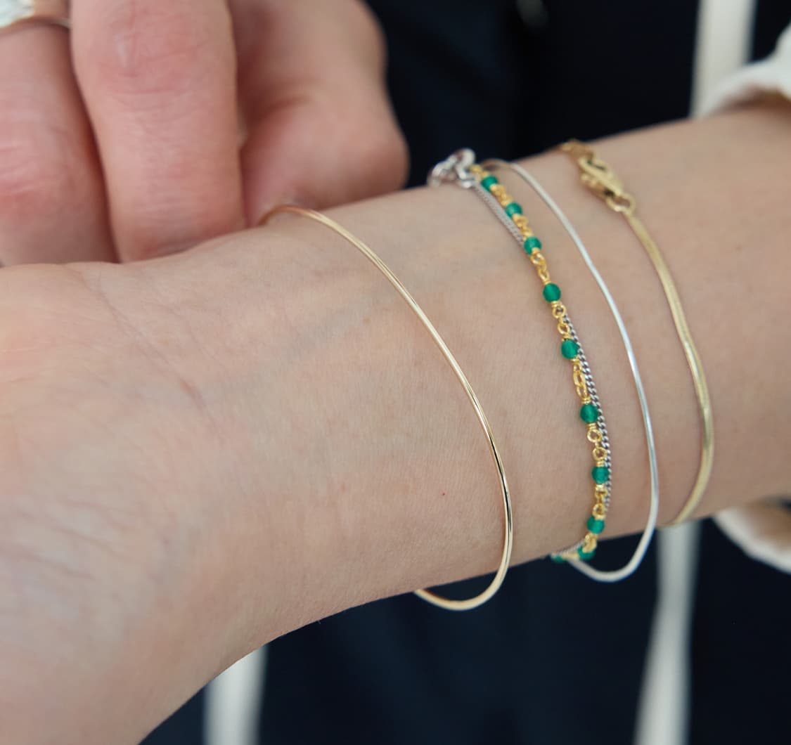 한나주얼리 시그니처 뱅글 14k 핑크골드 상품이미지5