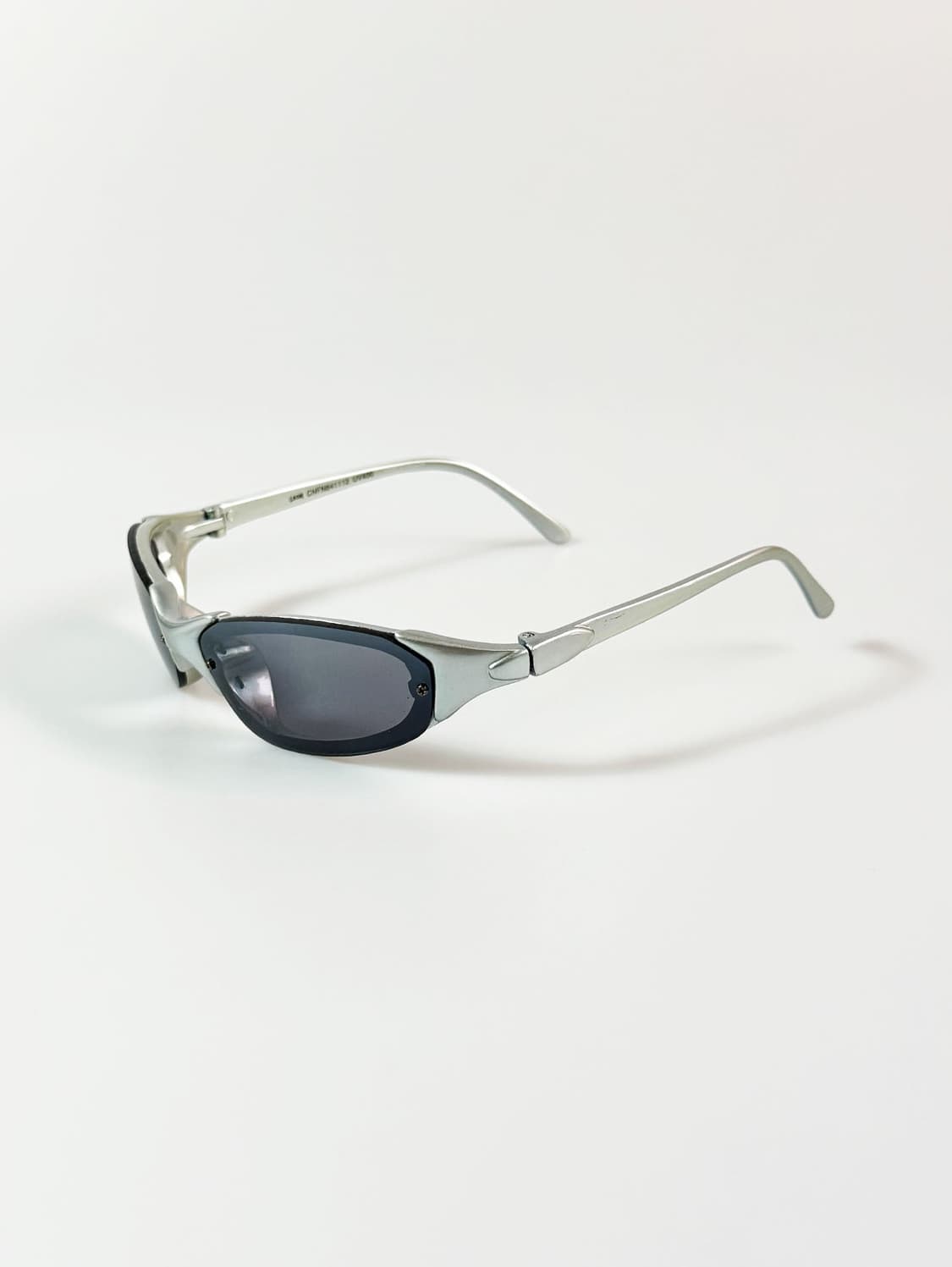 90s LEON 실버 랩어라운드 무테 스퀘어 빈티지 선글라스 상품이미지3