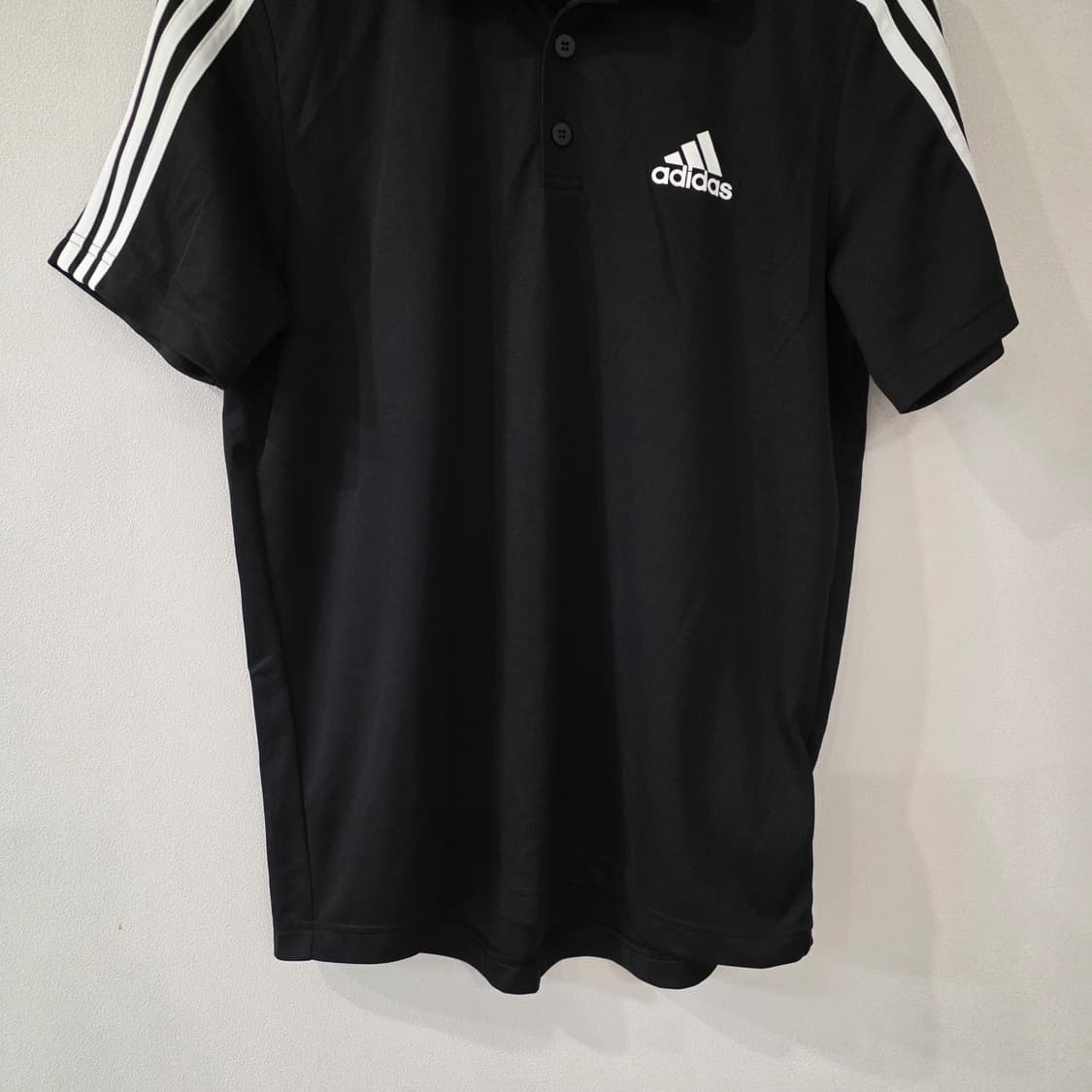 아디다스 3S 반팔 카라티 블랙 L 상품이미지2