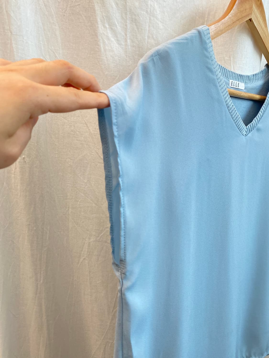 ELLE 스카이블루 민소매블라우스(M) 상품이미지5