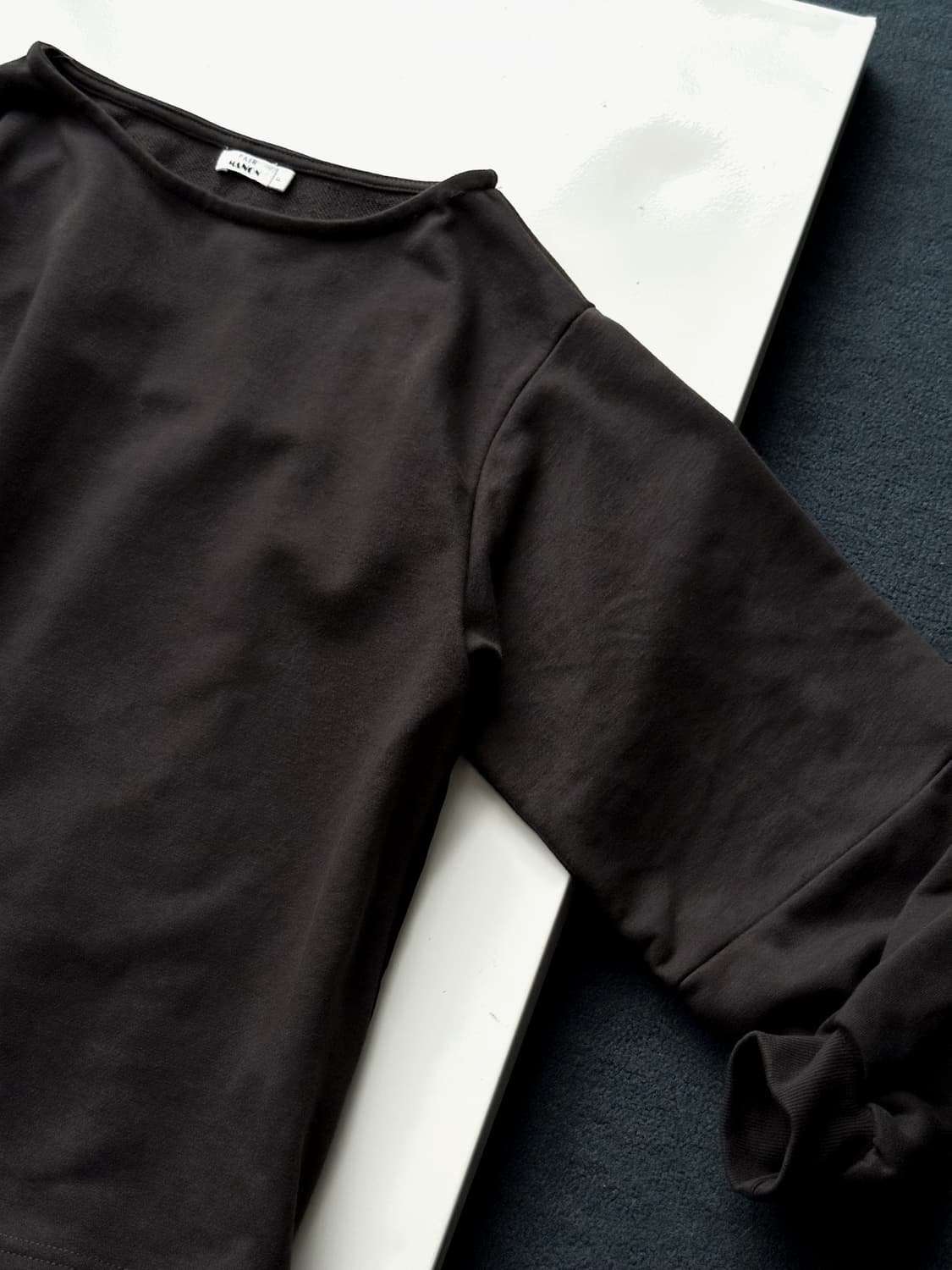 Design back panel sweat L/S TOP 상품이미지7