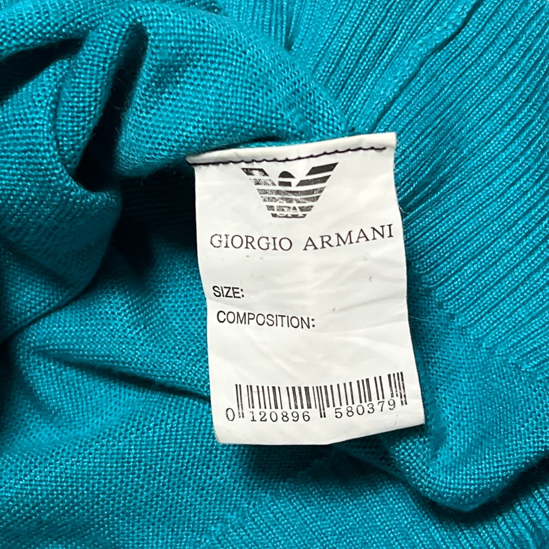 XL 조르지오 아르마니 원포켓 견장 카라 니트 상품이미지5