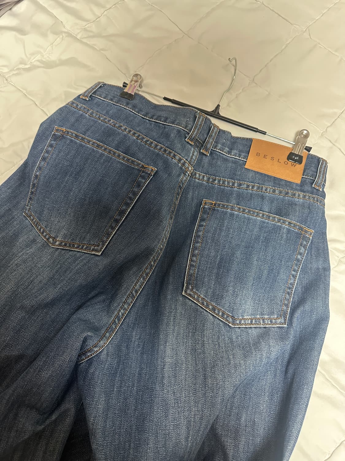 비슬로우 딥원턱 페이드 데님 30 상품이미지3