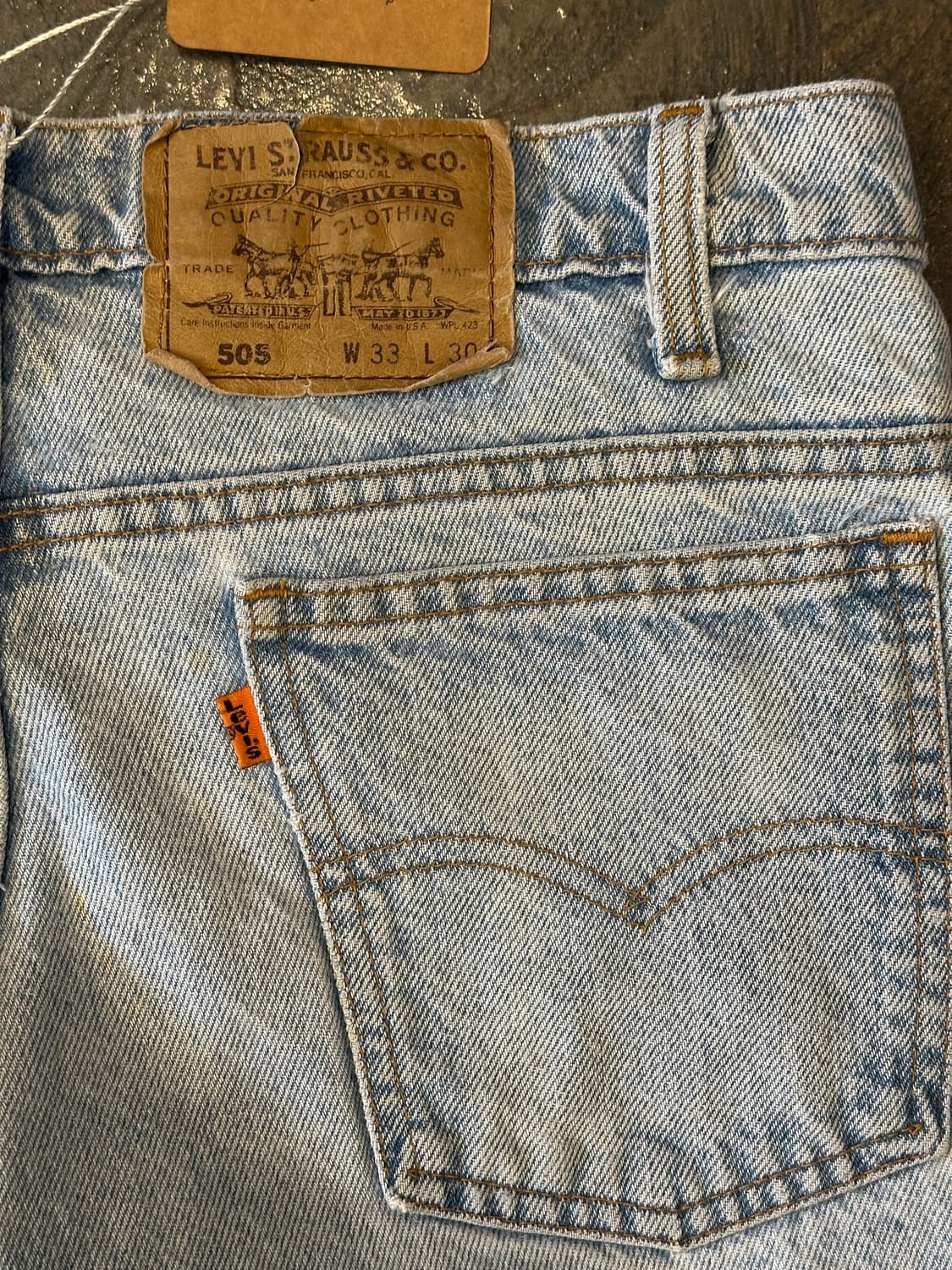 90s 리바이스 USA orange tab 505 W33 L30 상품이미지6