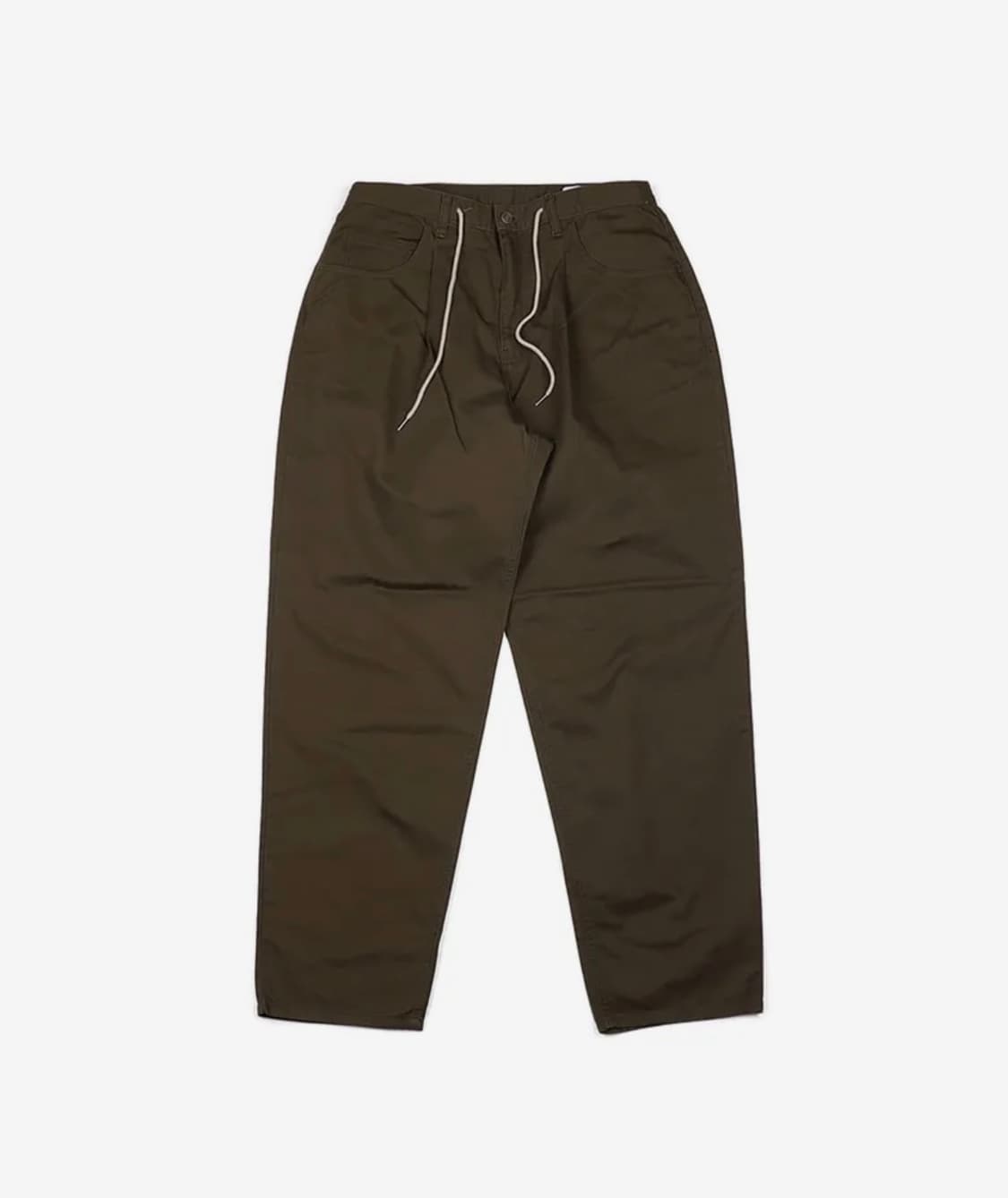 비에스래빗 미드90 배기 코튼 팬츠 다크 카키 상품이미지2