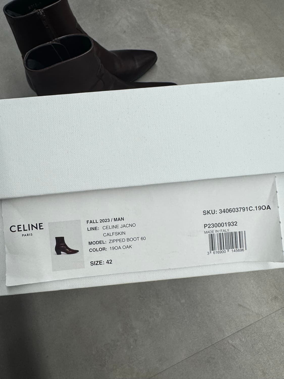 [42]셀린느 Celine 자크노 60mm 부츠 다크브라운 상품이미지4