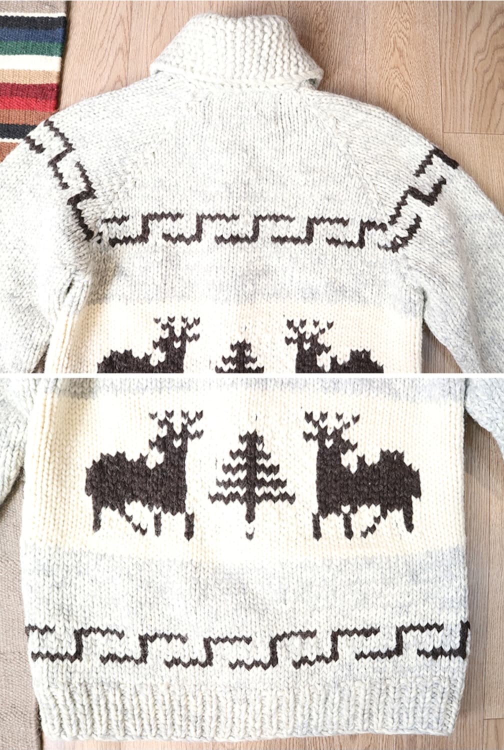 KANATA 카나타 캐나다 핸드메이드 양모100% 인디언
코위찬 스웨터  상품이미지8