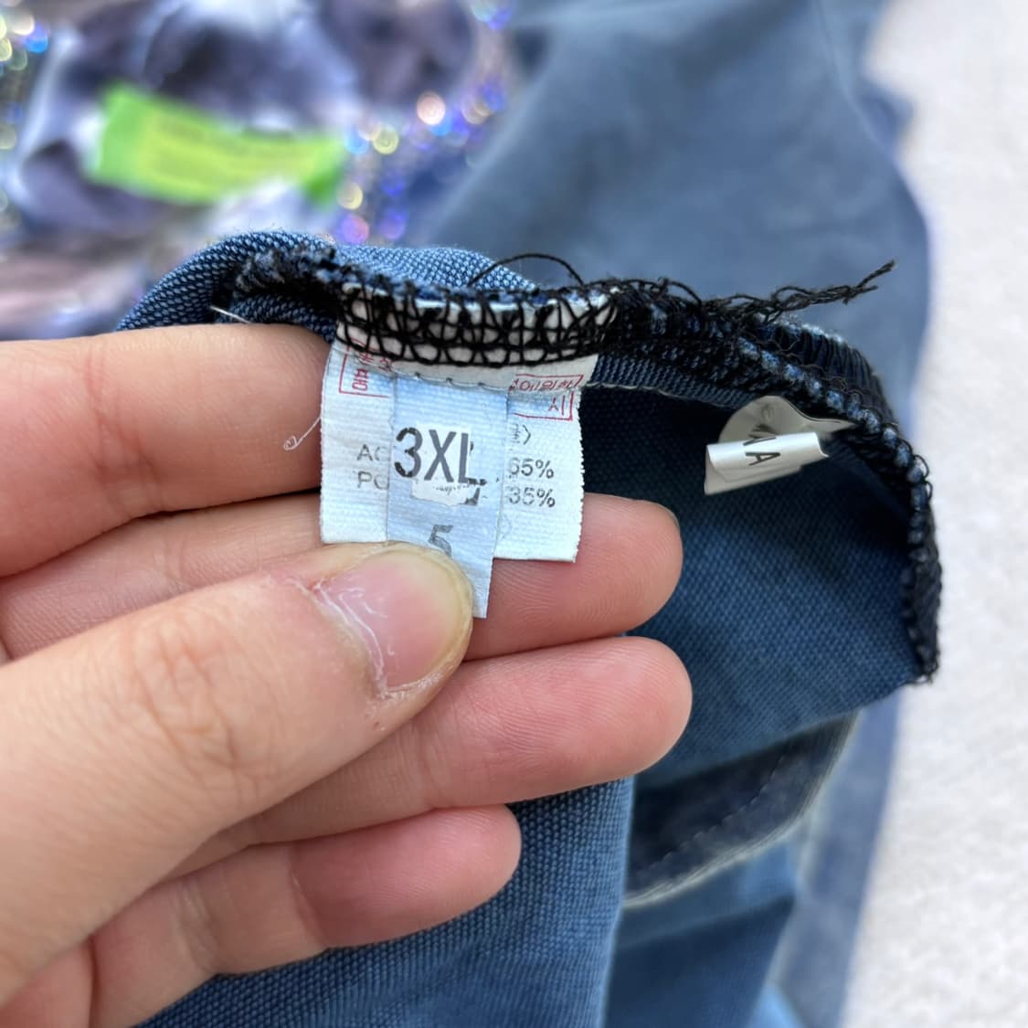 3XL 빈티지 그래픽 데님 후드 원피스 0423E 상품이미지3