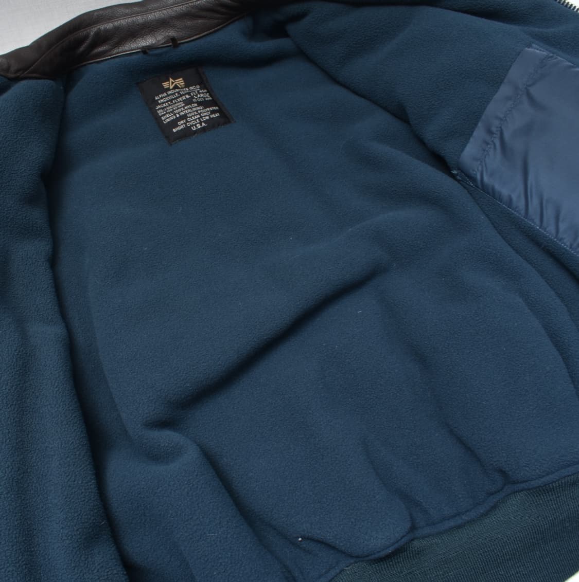 90S 알파인더스트리 CW-45P 항공점퍼 플라이트 자켓 L N0725 상품이미지7