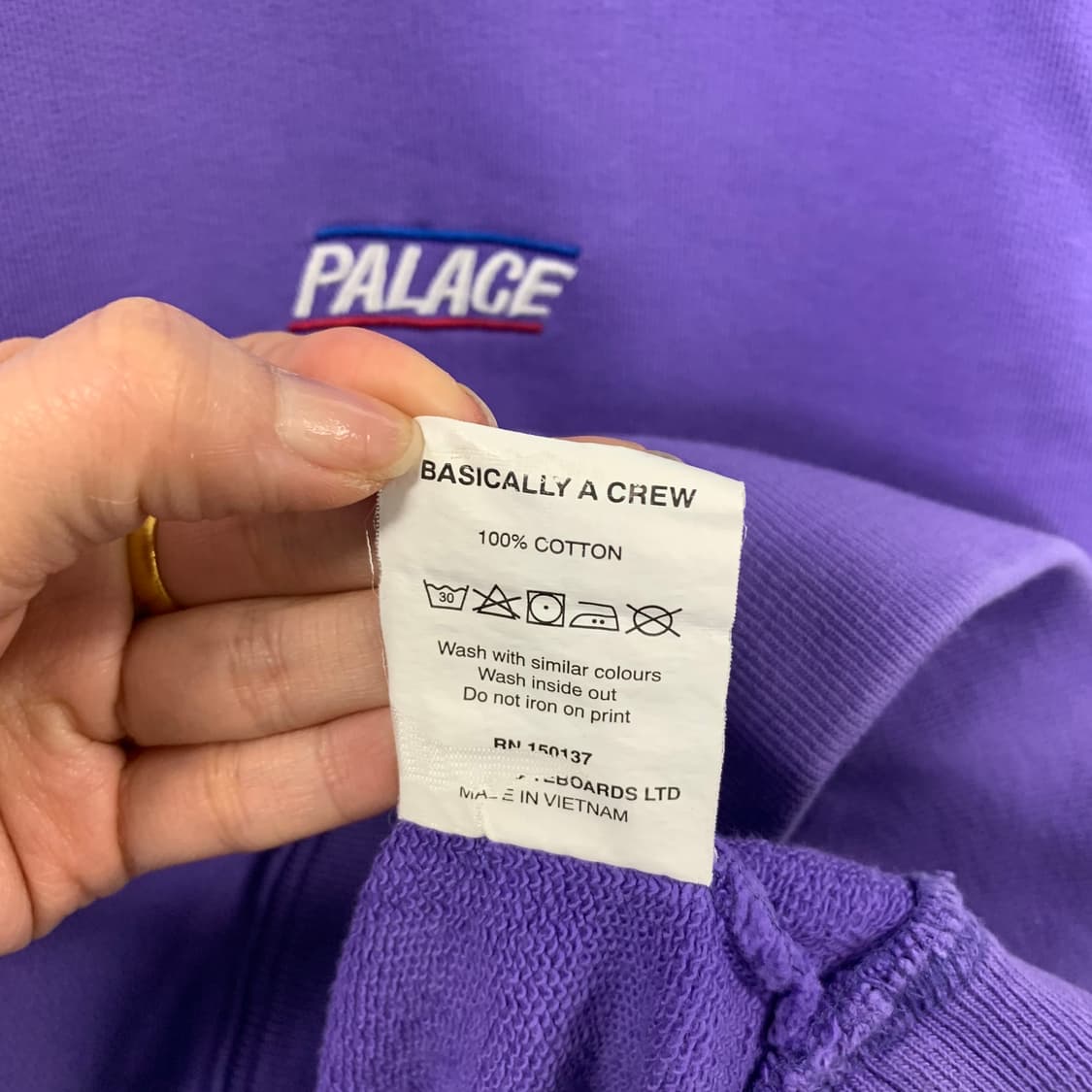 팔라스 베이직 퍼플 스웻셔츠 맨투맨 상품이미지4