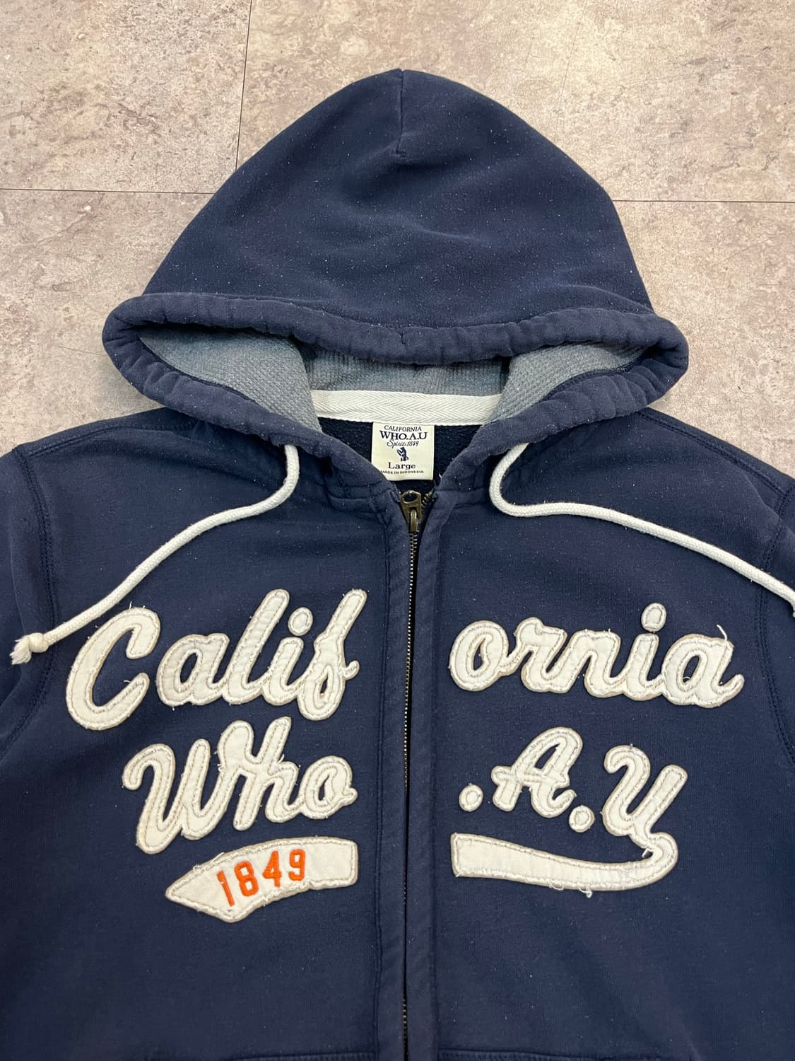 후아유 기모 후드집업 네이비 L #csz4040 상품이미지5