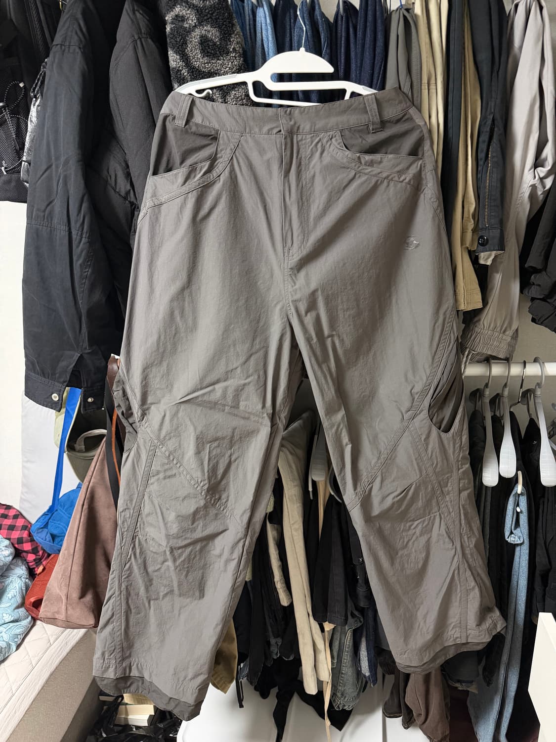 산산기어 슬오프 팬츠 브라운 2사이즈 상품이미지2