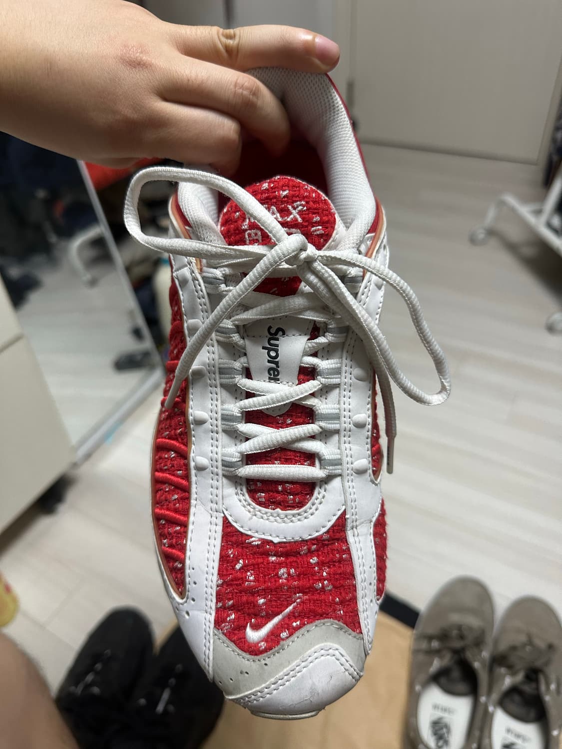 나이키 x 슈프림 에어맥스 테일윈드 4 화이트 270 상품이미지2