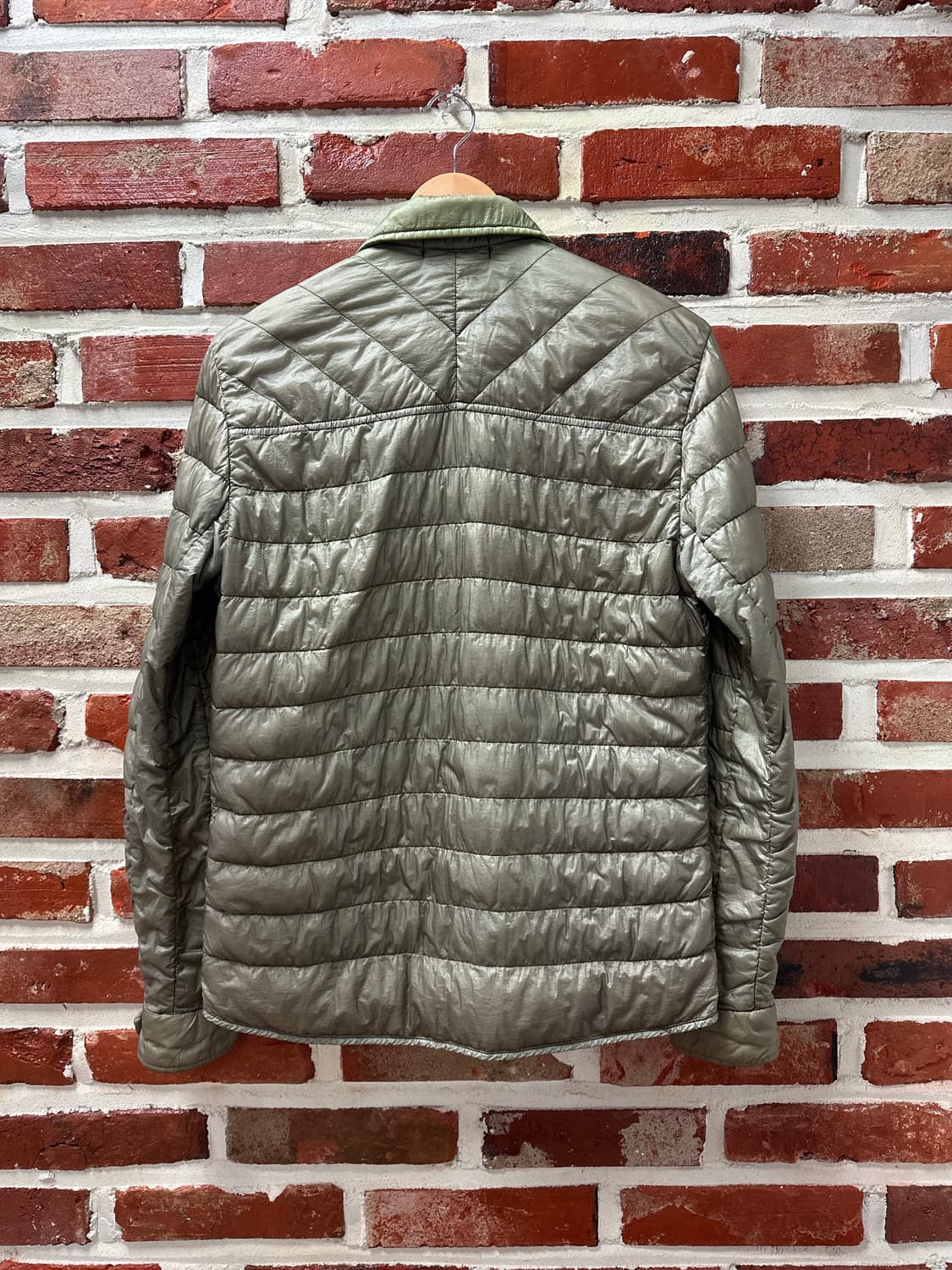 (S)스톤아일랜드 가먼트다잉 다운 자켓 카키 상품이미지6