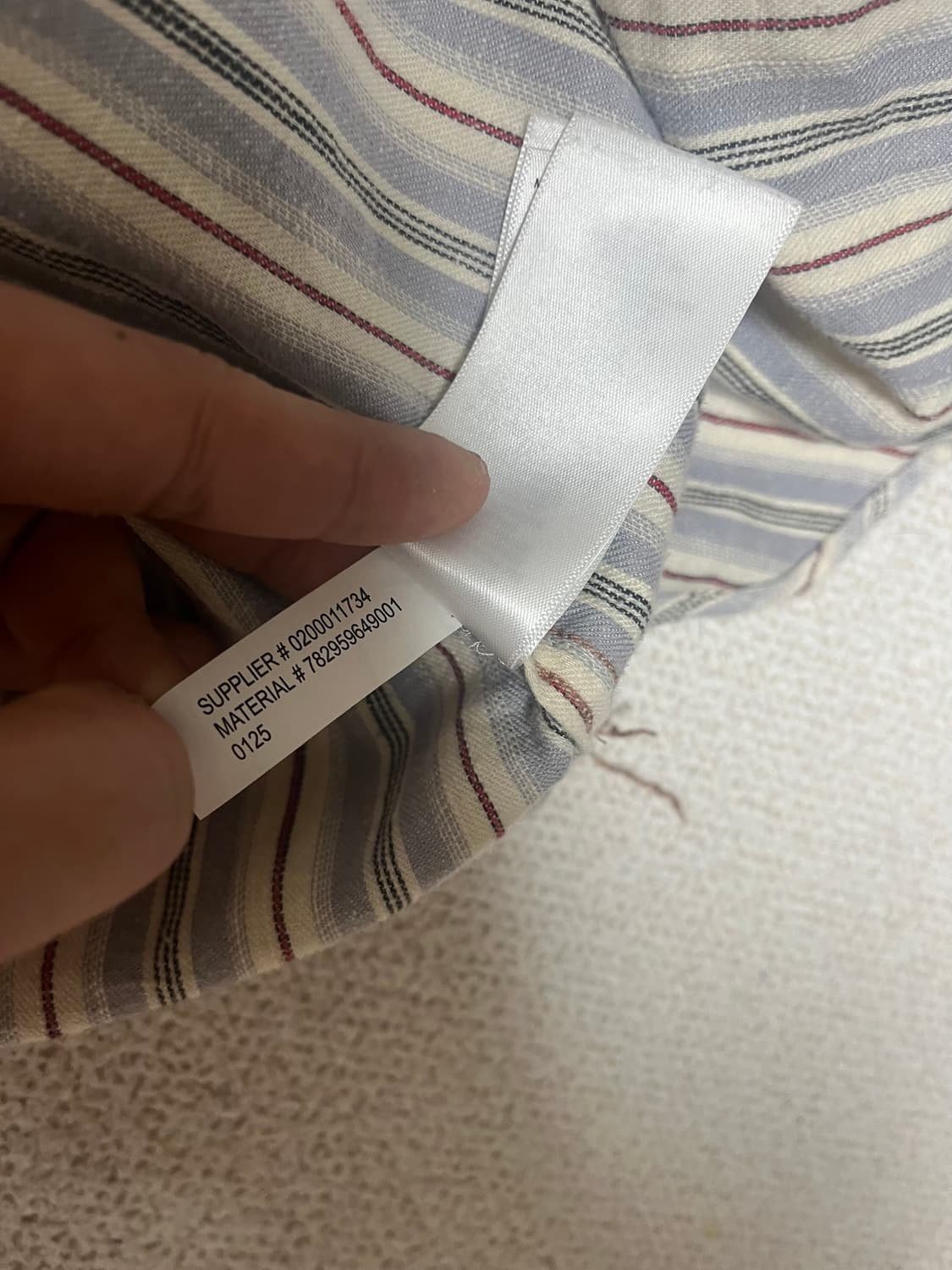 RRL더블알엘 스트라이프 트윌 팝오버 셔츠(s사이즈) 상품이미지5