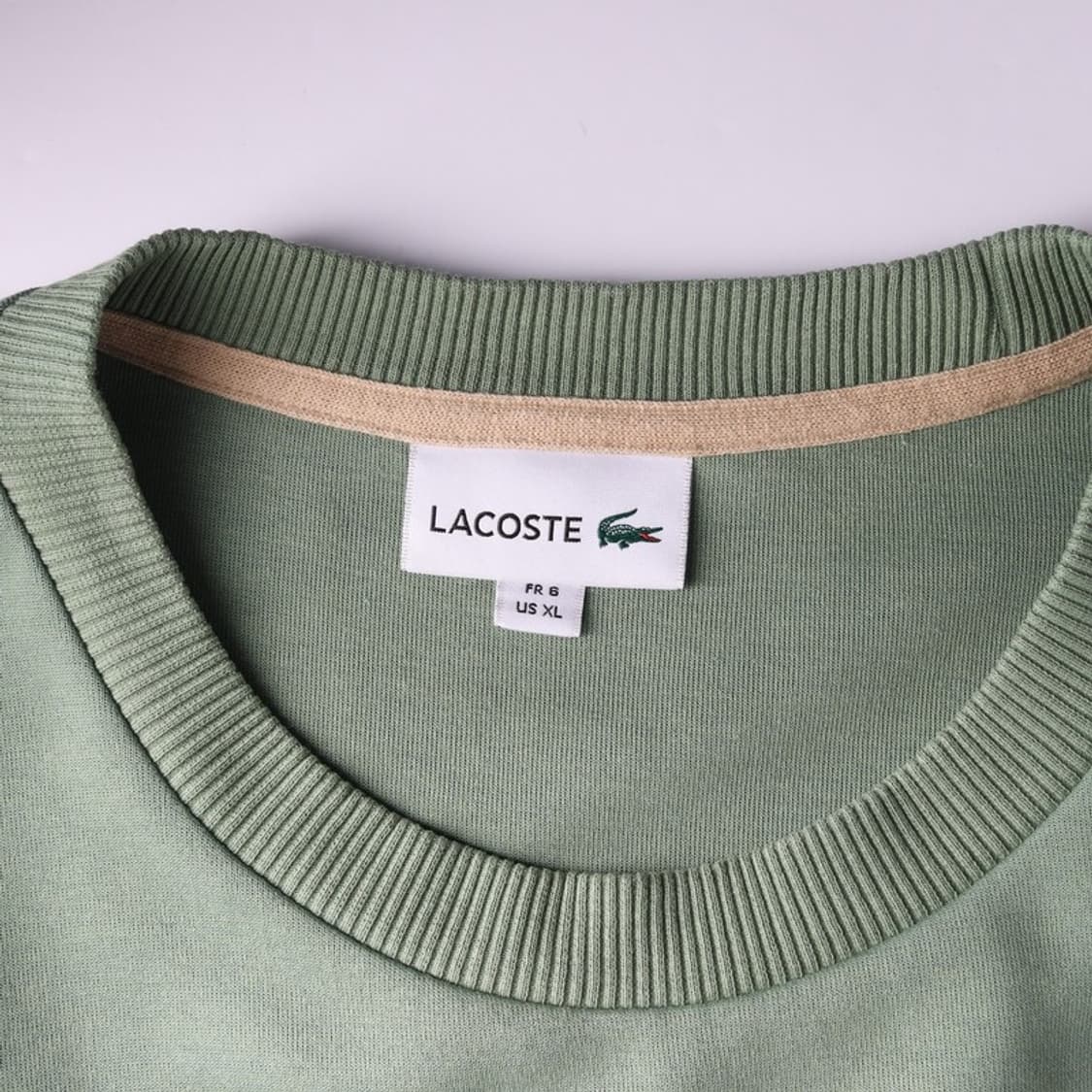라코스테 톤온톤 컬러크록 크루넥 맨투맨 XL 상품이미지5