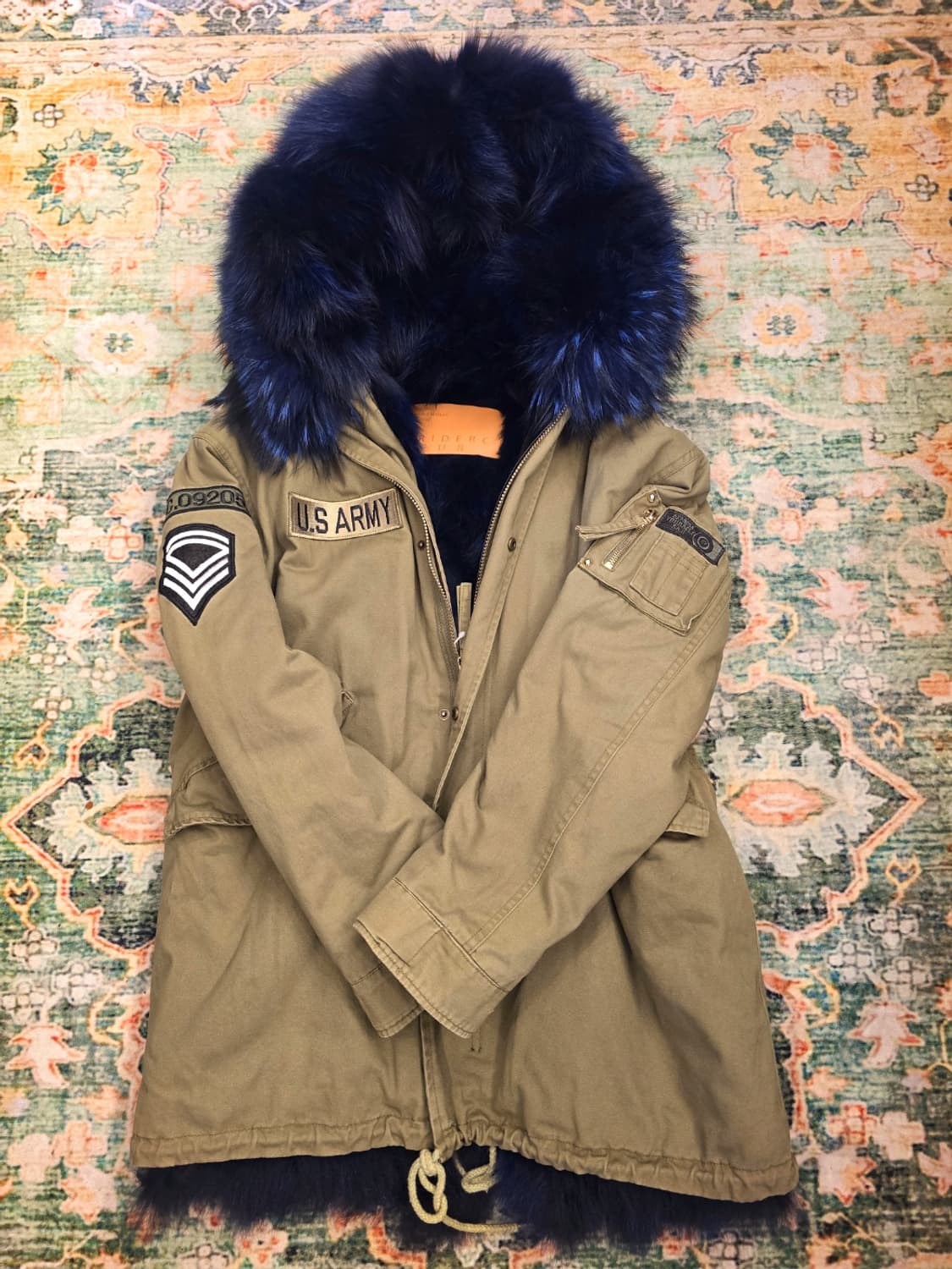 미스터앤미세스 천송이패딩 리얼 폭스퍼 야상 패딩 상품이미지1