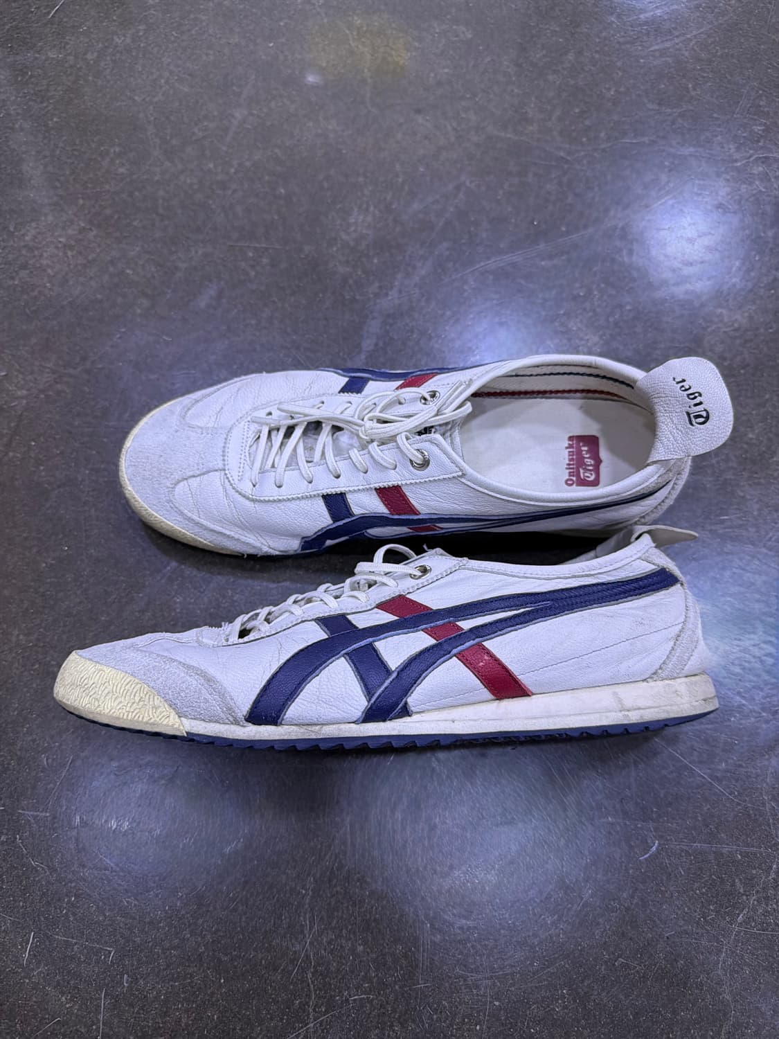 오니츠카타이거 멕시코66 화이트 블루 레드 260 상품이미지6