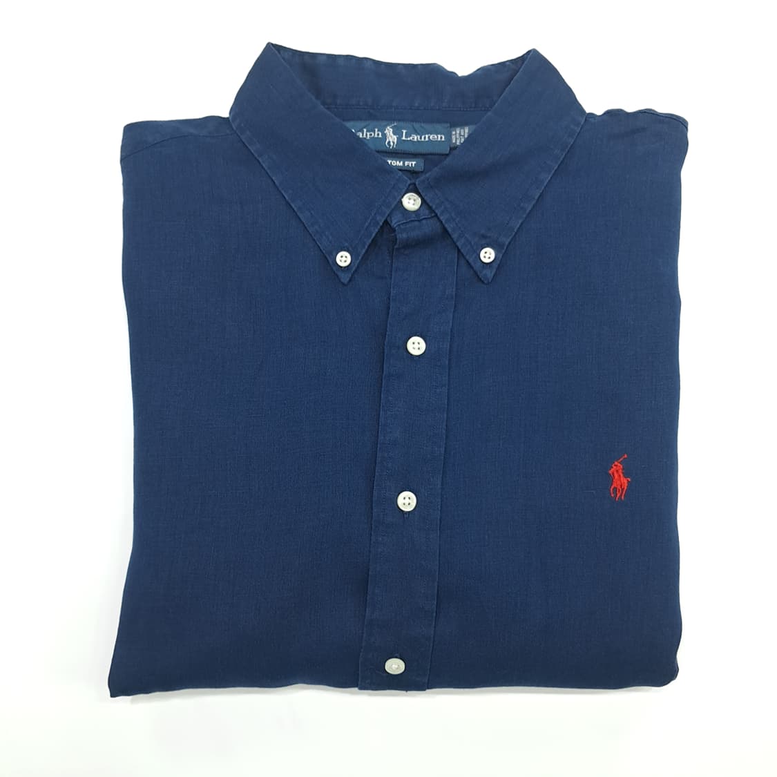Co684 2XL 폴로 랄프로렌 다크네이비 린넨 긴팔 셔츠 남방 상품이미지9
