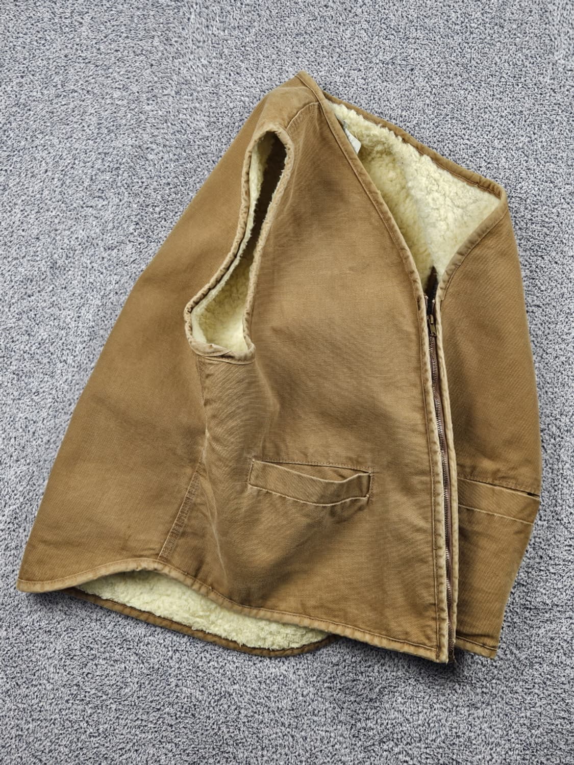 70's USA 칼하트 덕캔버스 쉐르파 베스트 ( XL ) / 10354 상품이미지3