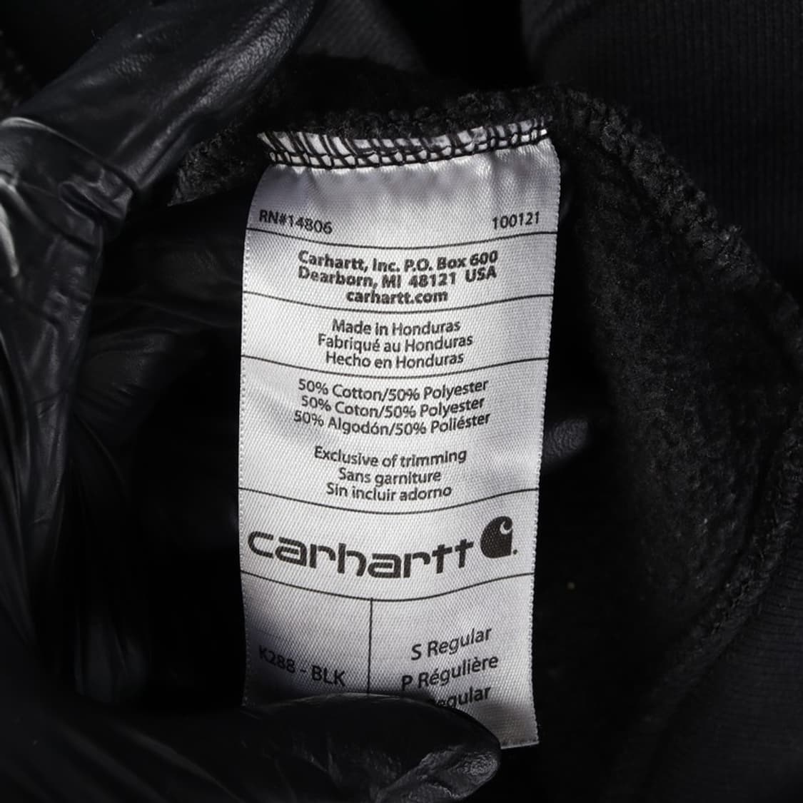 칼하트 오리지널핏 블랙 후드티 S 상품이미지6