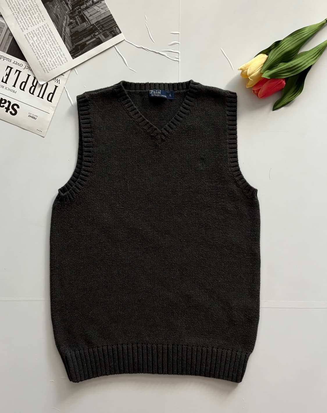 Polo 폴로랄프로렌 그레이 니트 베스트 상품이미지2