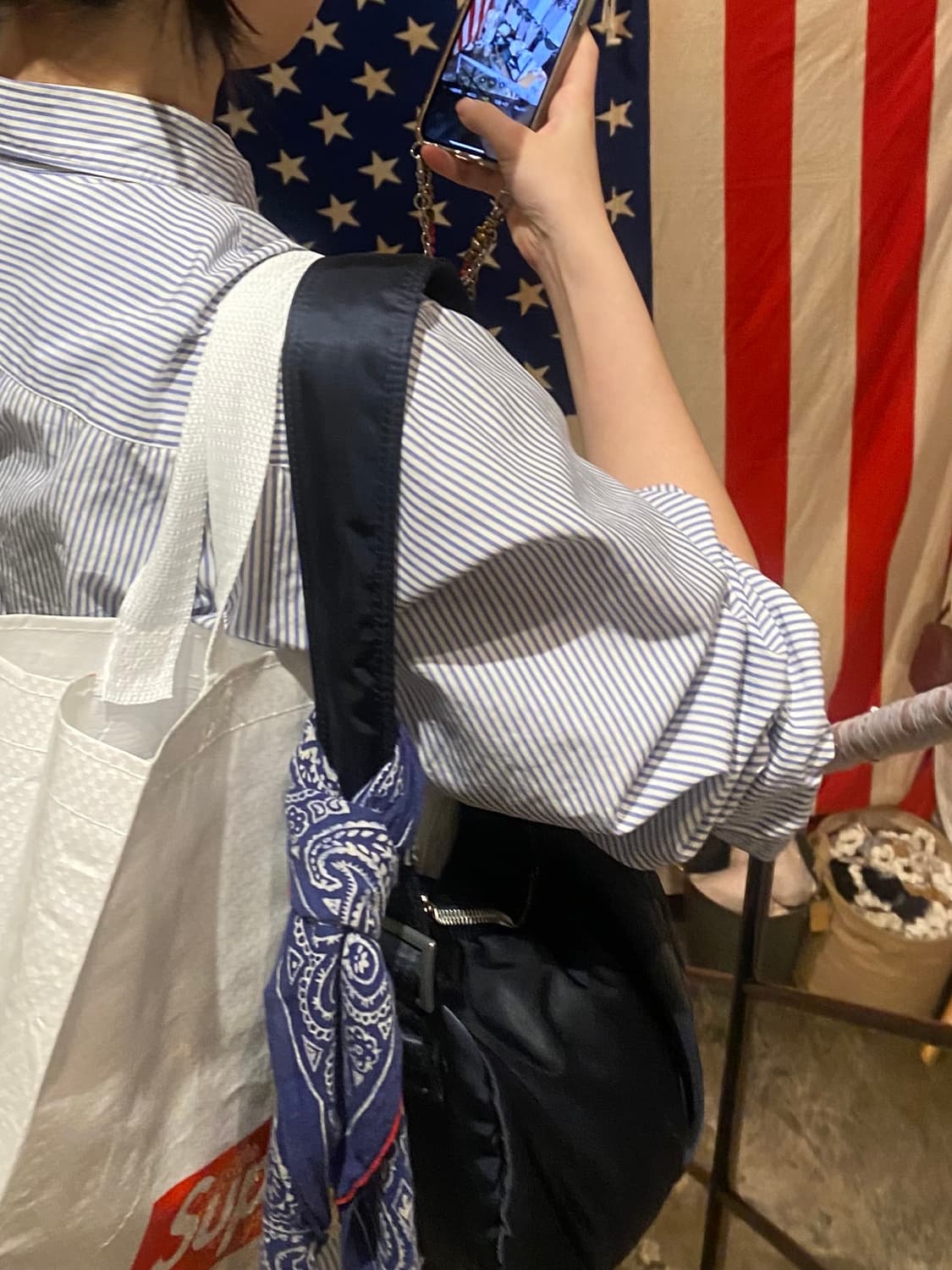 HEAD PORTER - SHOULDER BAG (Navy) 상품이미지3