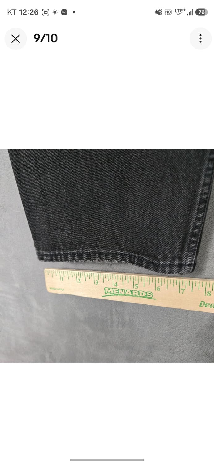 [USA제/오렌지탭] 빈티지 리바이스 550 릴랙스핏 블랙 (W38L30 상품이미지9